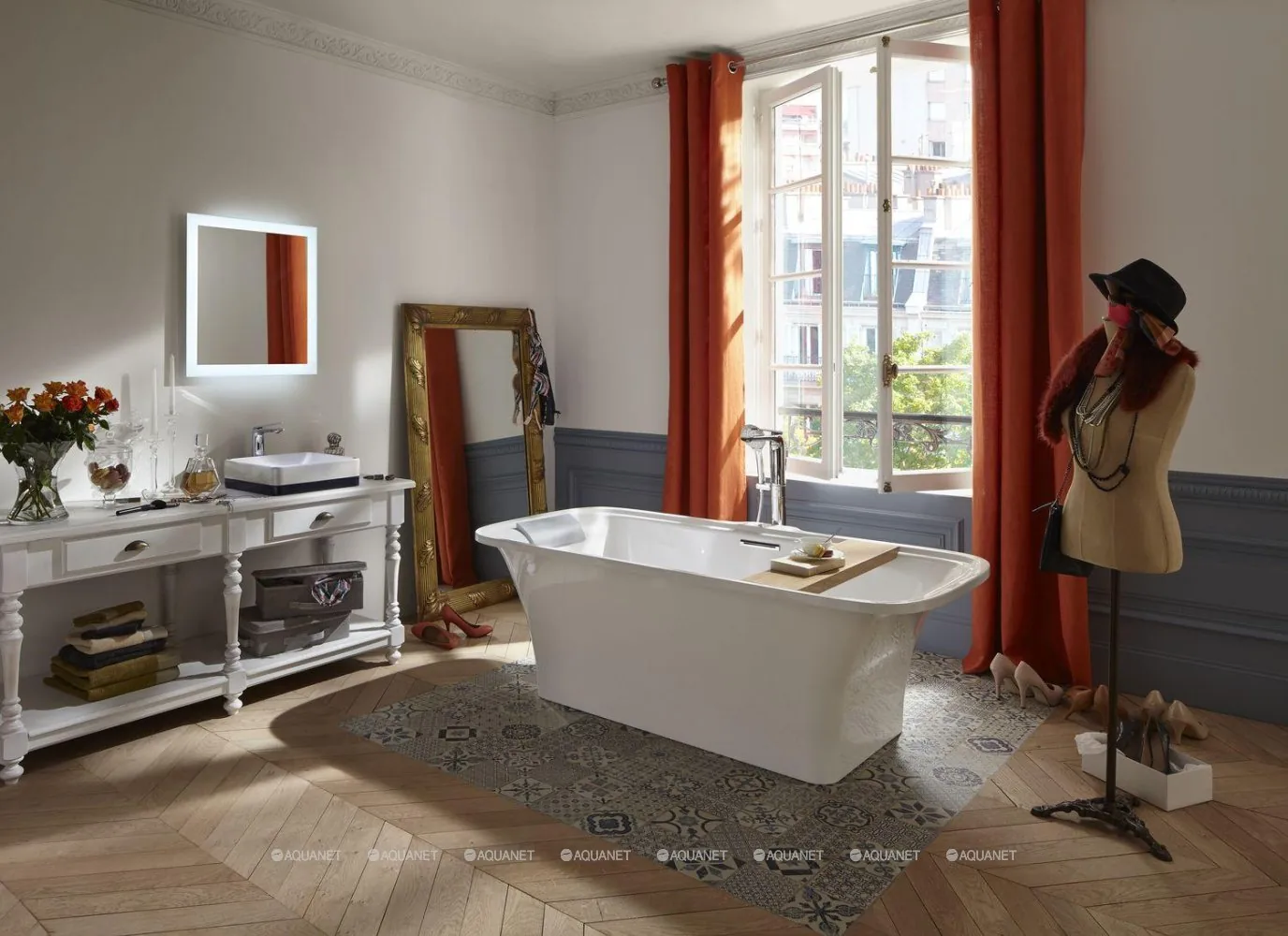 Смеситель для ванны и душа Jacob Delafon AVID напольный однорычажный хром E97367-CP