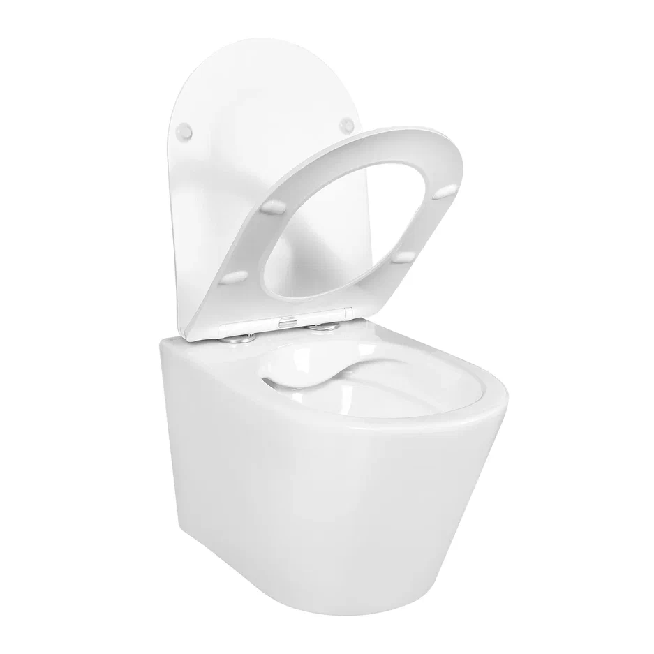 Унитаз подвесной безободковый Aquatek Вега 525х360х320 мм с сиденьем микролифт AQ1905-00