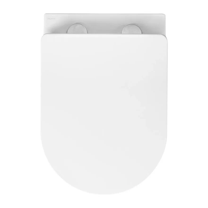Унитаз подвесной безободковый Aquatek Вега 525х360х320 мм с сиденьем микролифт AQ1905-00