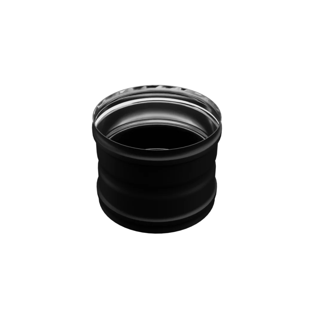 Адаптер дымохода Ferrum ММ AISI 430 0.8 мм эмаль черный Ø115 мм Af6101