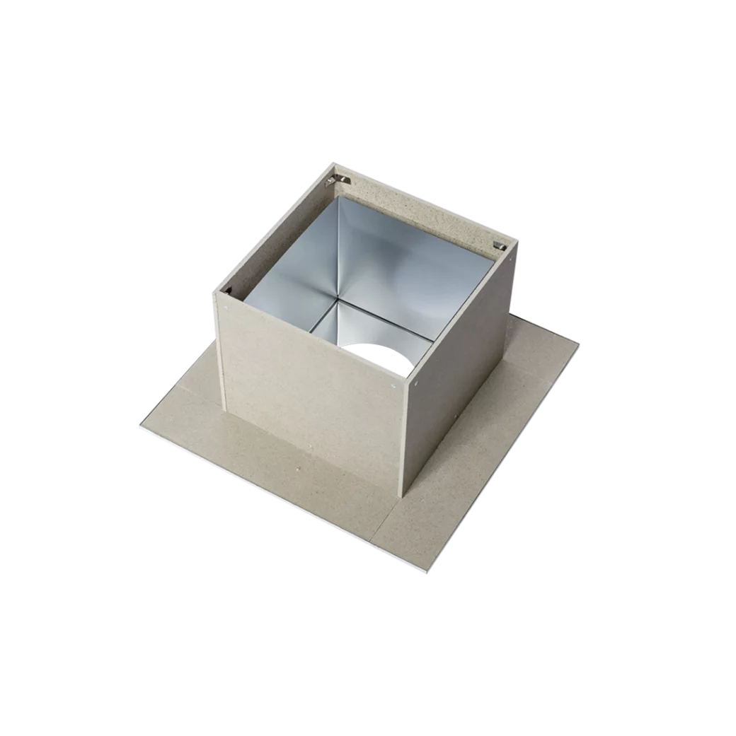 Потолочно-проходной узел Ferrum 200 мм AISI 430 0.5 мм черная эмаль Af6109