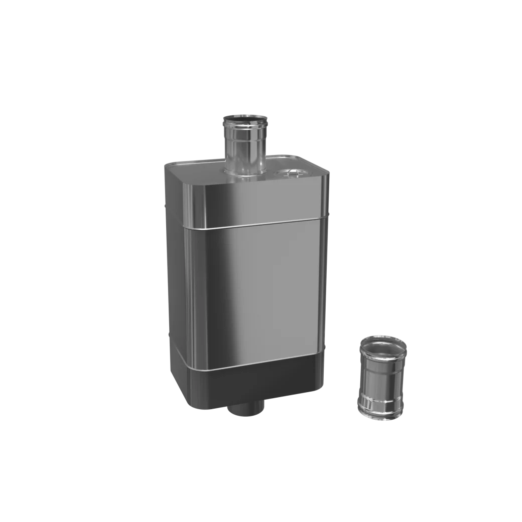 Бак для воды Ferrum Эльтон AISI 201 1.0 мм прямоугольный на трубе Ø115 мм 56 л Af0716