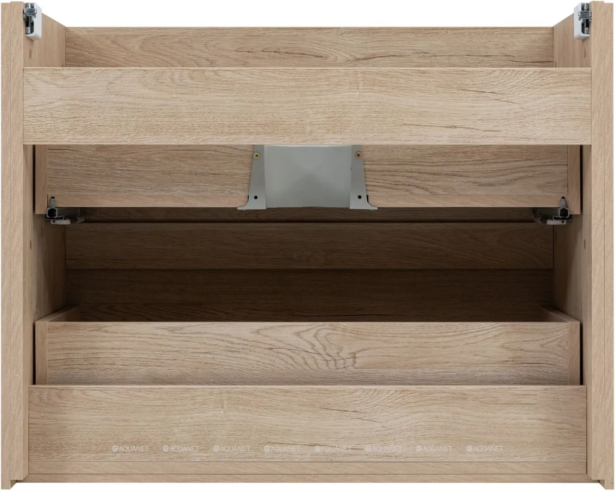 Тумба под раковину Aquanet Милан 80 см дуб светлый подвесная 00336384