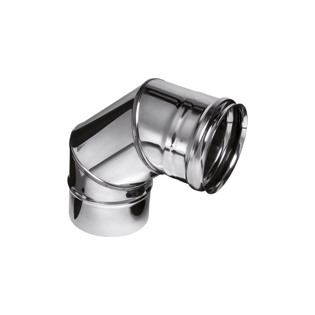 Колено 90° Ferrum 304/0.8 мм Ø150 мм Af2428