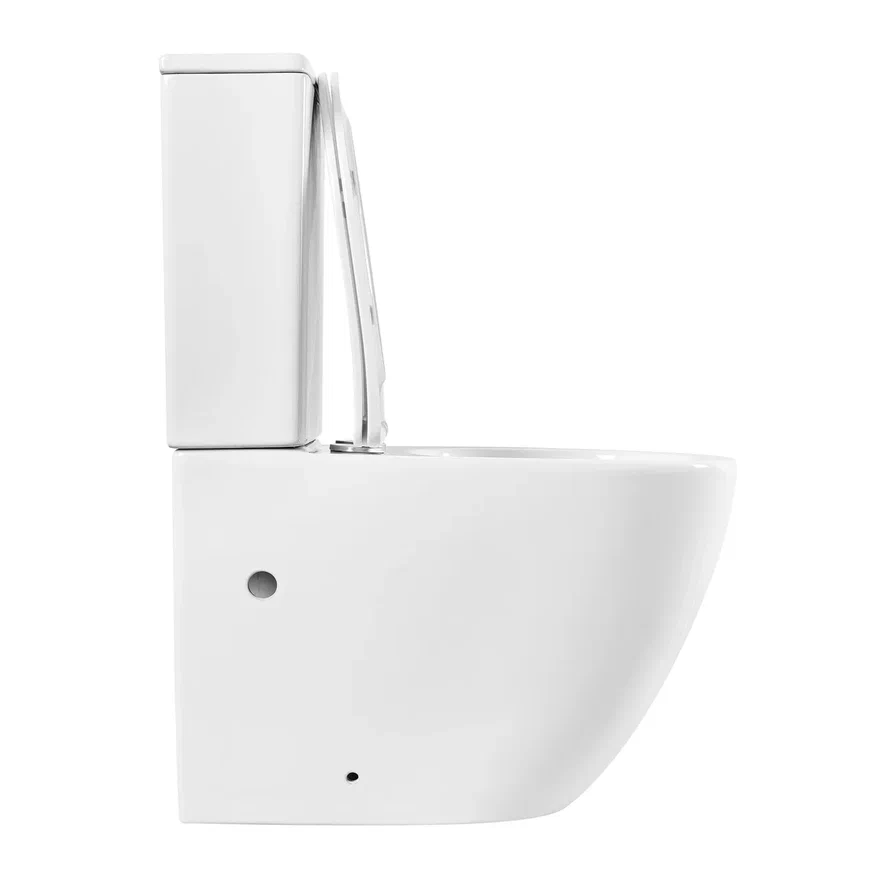 Унитаз-компакт напольный безободковый Aquatek Европа горизонтальный выпуск сиденье микролифт AQ2903-00