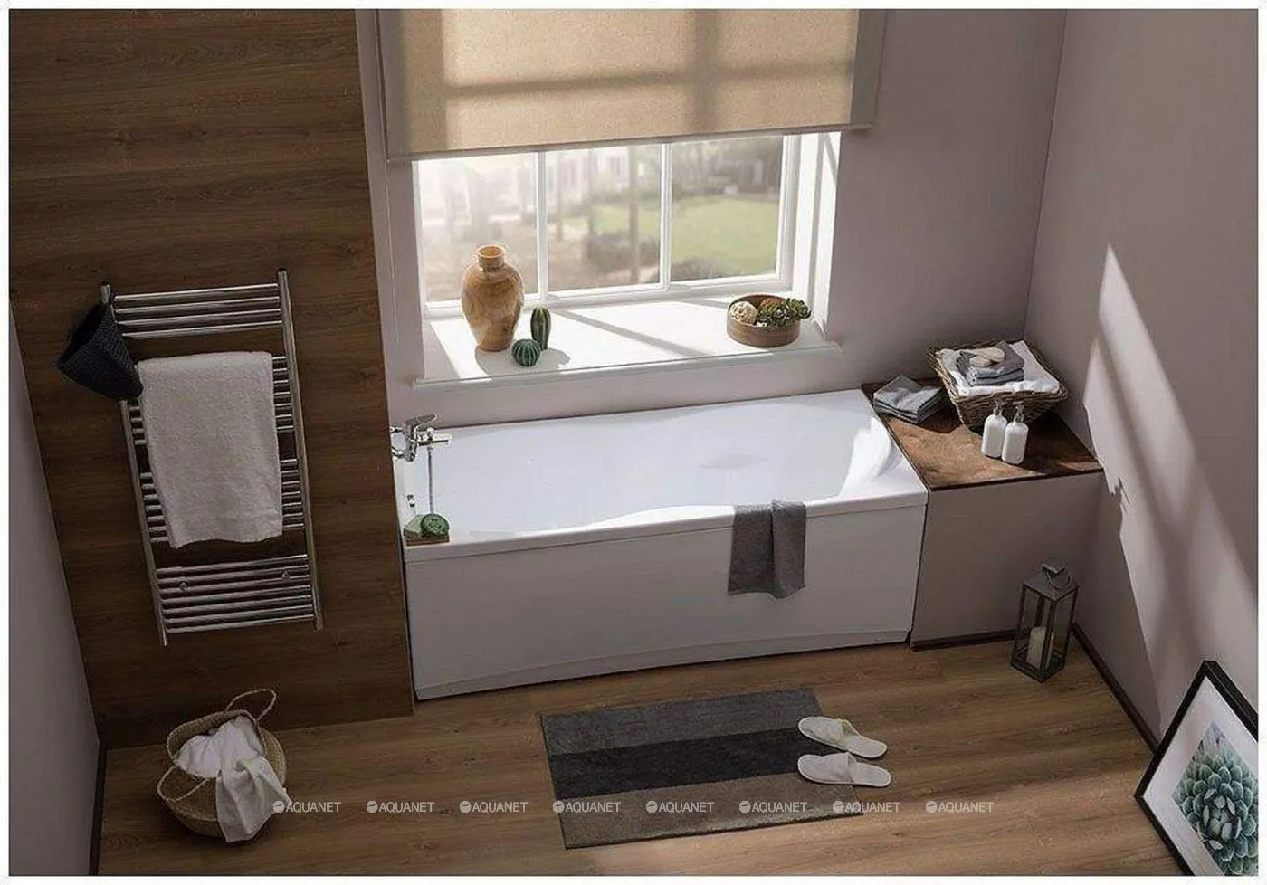 Ванна акриловая Aquanet Tessa 170x70 см в комплекте 00242925