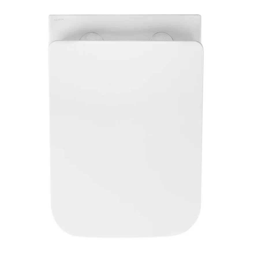 Унитаз подвесной AQUATEK Либра New безободковый с тонким сиденьем микролифт AQ0530N-00