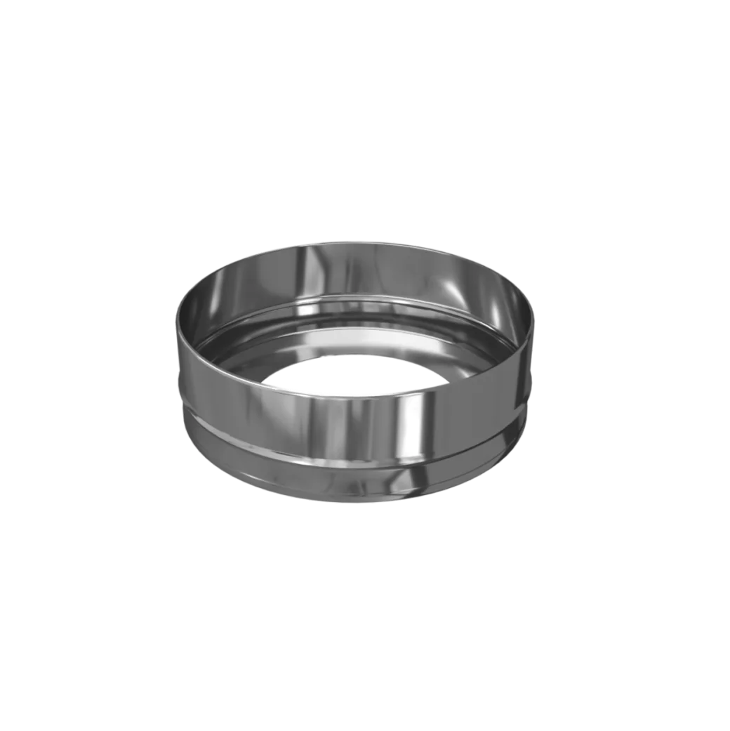 Заглушка с отверстием Ferrum AISI 430 0.5 мм Ф120x200 мм Af1404